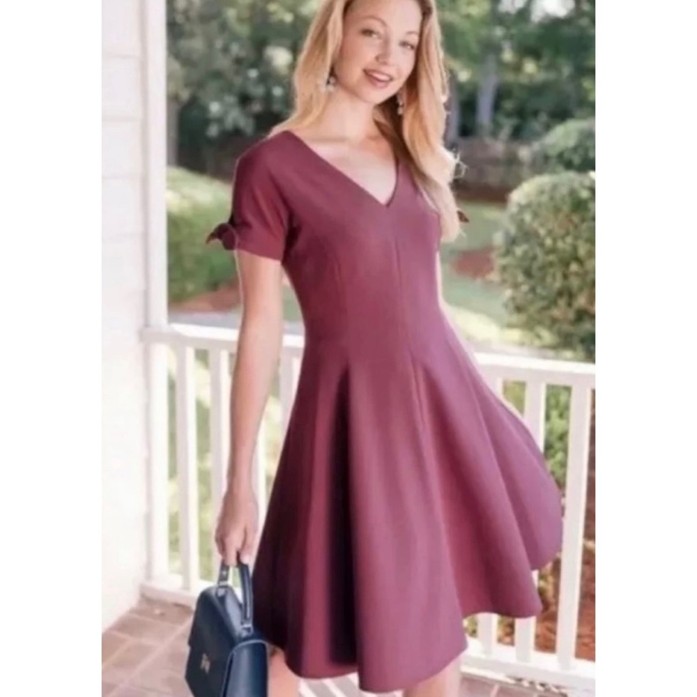 NEW Gal Meets Glam Serena Dress Plum 2